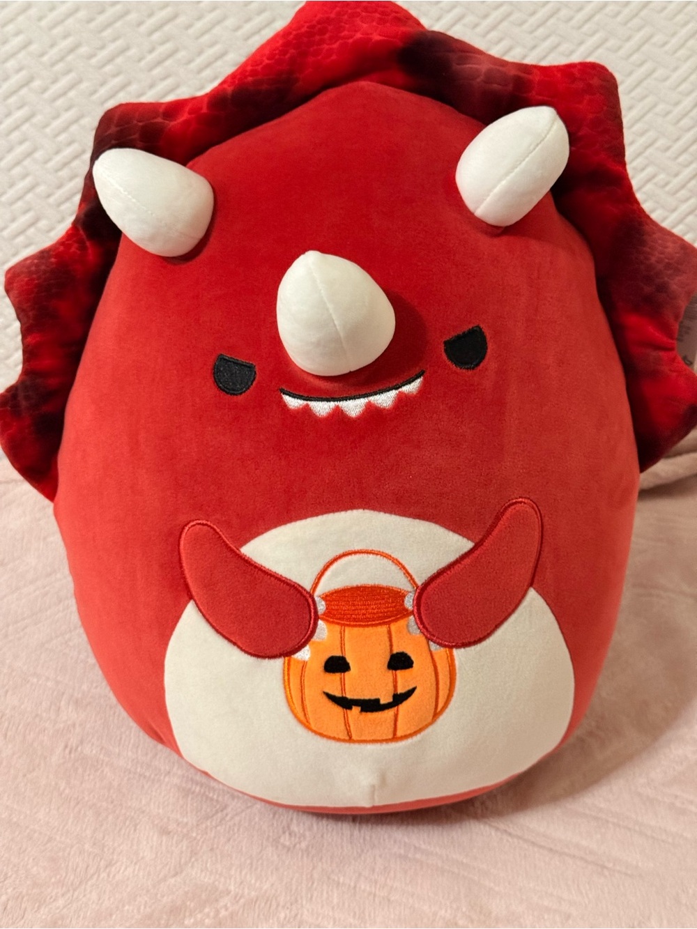 Squishmallows 16" Tristan the Triceratops Halloween Exclusive Plush NWT